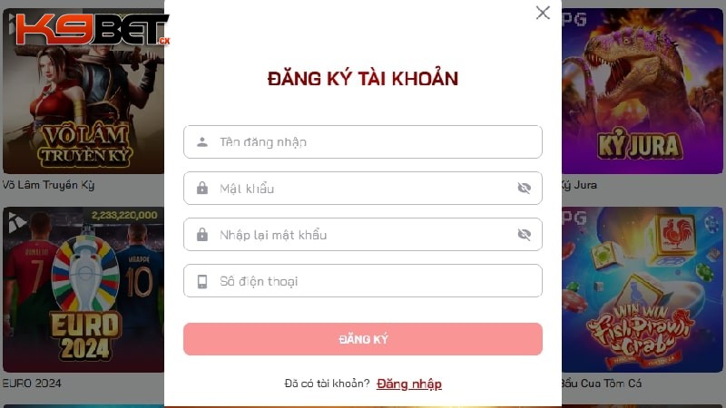 Điều khoản K9BET quy định đăng ký và sử dụng tài khoản