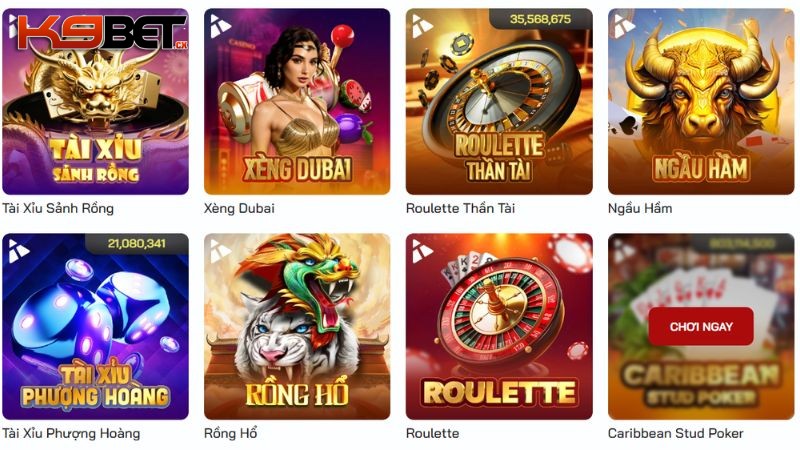 Table Game là danh mục trò chơi chân thực, ấn tượng