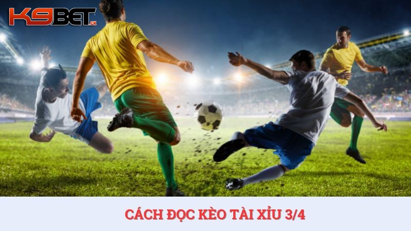 Cách đọc kèo tài xỉu 3/4 không khó, rất dễ hiểu với người mới.