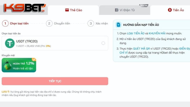 Cách nạp ví K9BET bằng tiền ảo ngày càng được đón nhận và mở rộng