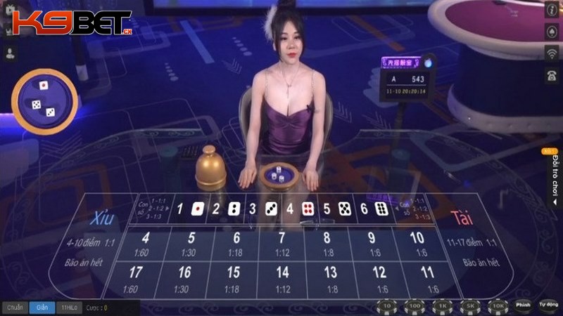 Tài xỉu K9BET là trò chơi cá cược thú vị trong casino