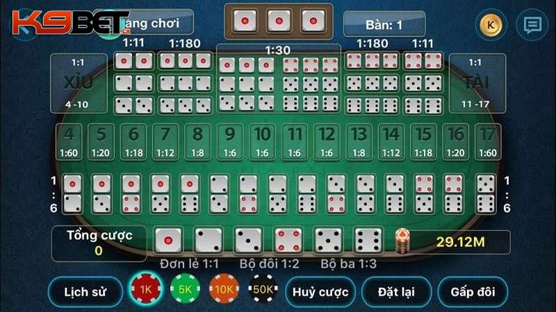 Nâng dần tiền cược lên khi chơi tài xỉu tại nhà cái